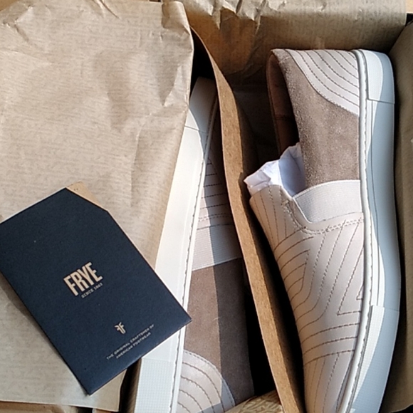 NIB Women's Frye Ivy Stitch off white shoes sz 10 - Picture 9 of 10